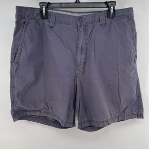 Columbia Men's Gray Cargo Shorts Size 40 Cotton Blend Outdoor Casual